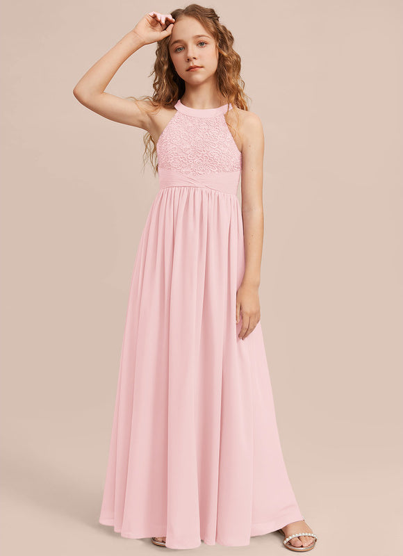 Robe Demoiselle D'Honneur Aérienne Rose - gallery 6