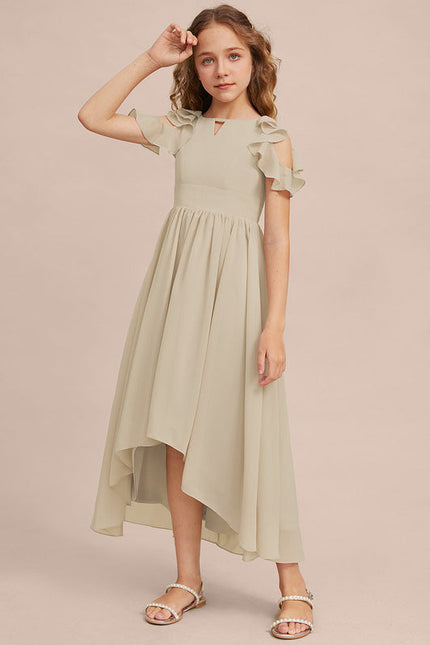 Robe Demoiselle D'Honneur Nuit Marine Fluide - gallery 2