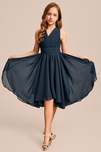 Robe Demoiselle D'Honneur Ailée Vert Pastel - gallery 4