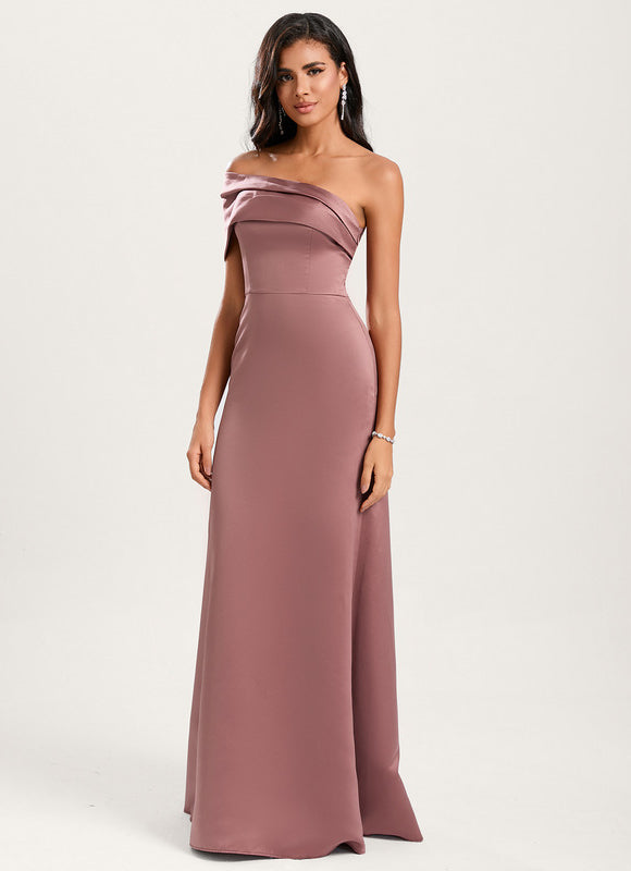 Robe Demoiselle D'Honneur Satin Émergence - gallery 1