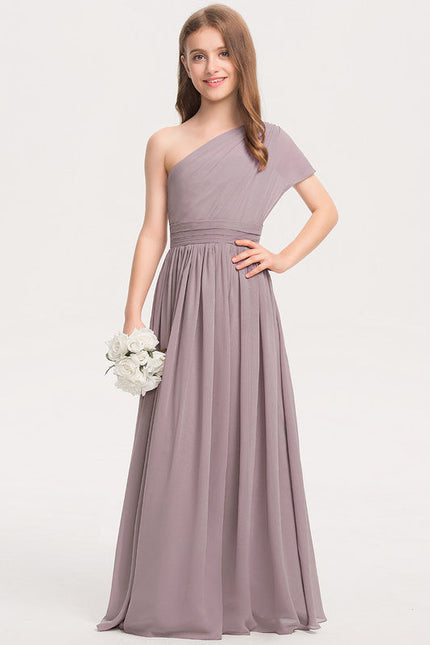 Robe Demoiselle D'Honneur Vert Poudré Élégant - gallery 1