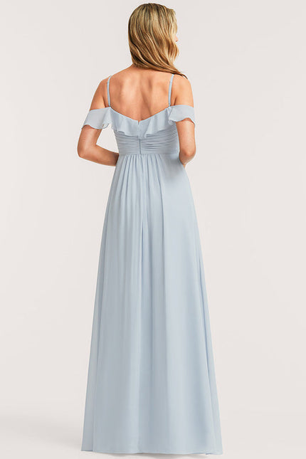 Robe Demoiselle D'Honneur Fluide Ciel - gallery 4