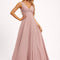 Robe Demoiselle D'Honneur Mousseline Beige