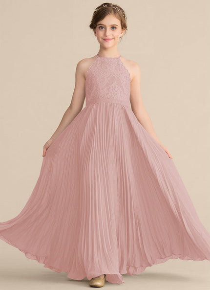 Robe Demoiselle D'Honneur Plissée Enfant