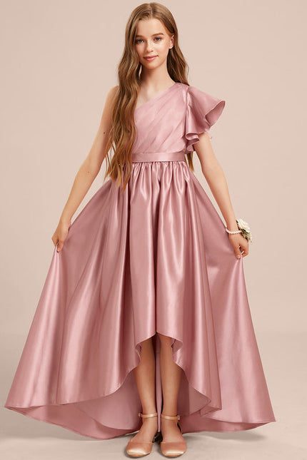 Robe Demoiselle D'Honneur Satin Lilas Chic