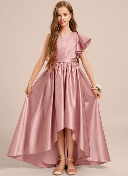 Robe Demoiselle D'Honneur Satin Lilas Chic