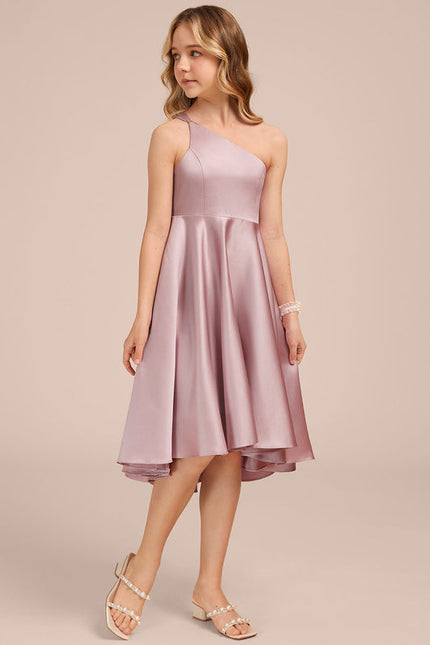 Robe Demoiselle D'Honneur Satin Lilas Chic - gallery 3