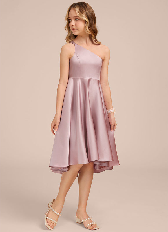 Robe Demoiselle D'Honneur Satin Lilas Chic - gallery 3