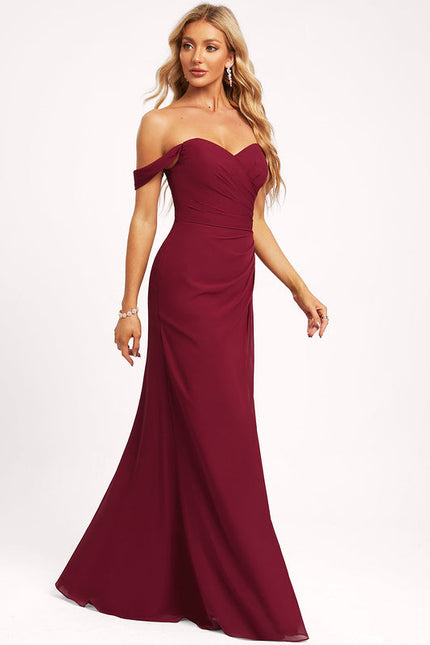 Robe Demoiselle D'Honneur Mousseline Émeraude - gallery 1