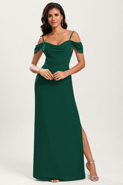 Robe Demoiselle D'Honneur Fluide Beige