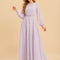 Robe Demoiselle D'Honneur Mousseline Lila