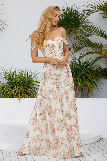 Robe Demoiselle D'Honneur Mousseline Émeraude - gallery 5