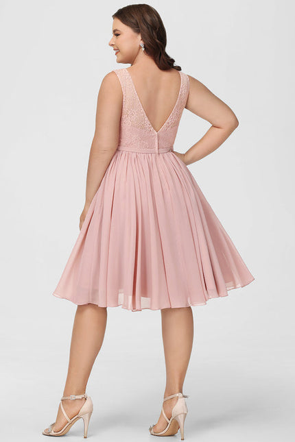 Robe Demoiselle D'Honneur Rose Éclatante - gallery 8