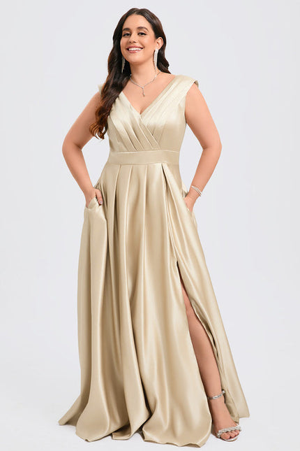 Robe Demoiselle D'Honneur Rose Satin - gallery 9