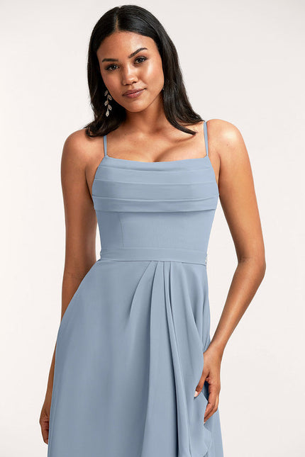 Robe Demoiselle D'Honneur Fluide Ciel Doux - gallery 4