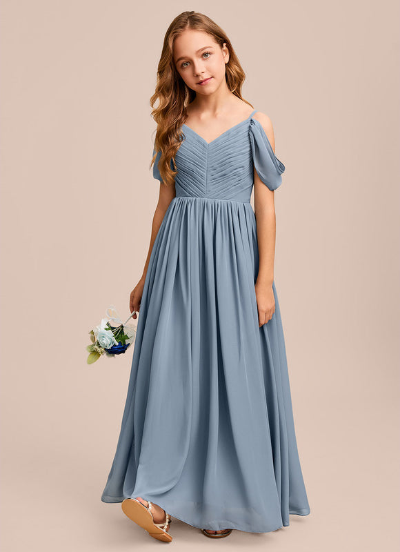 Robe Demoiselle D'Honneur Flottante Cerise