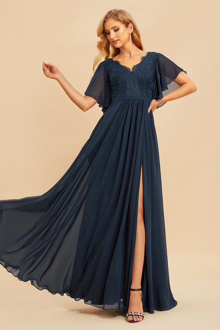 Robe Demoiselle D'Honneur Fluide Rose Pâle