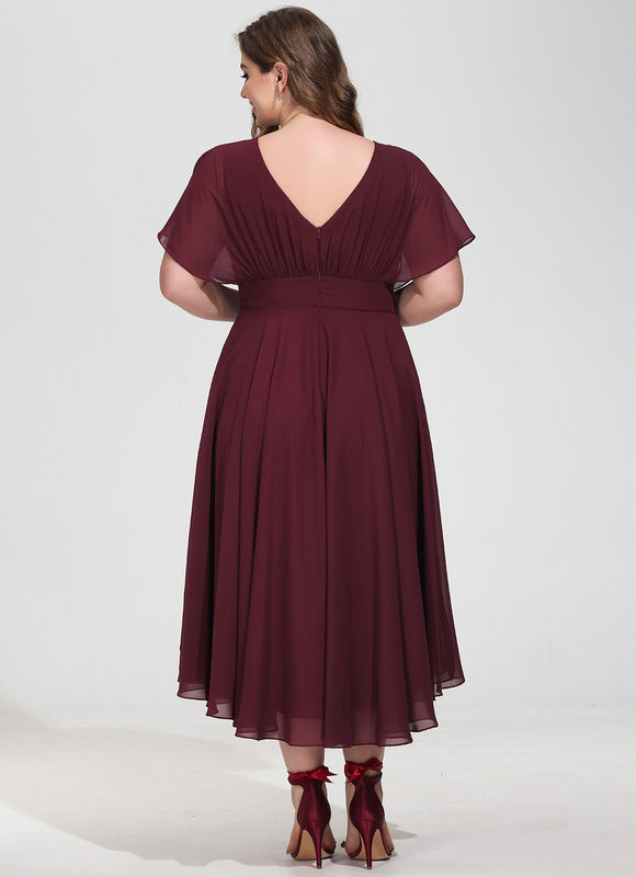 Robe Demoiselle D'Honneur Trapèze Fluidité Élégante - gallery 9