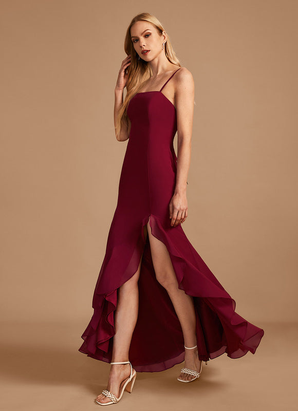 Robe Demoiselle D'Honneur Rose Drapée - gallery 6