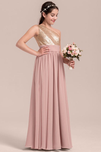 Robe Demoiselle D'Honneur Étoilée Rose - gallery 1