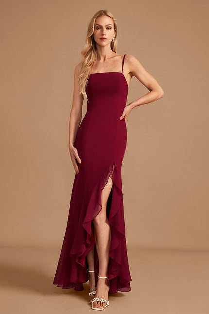 Robe Demoiselle D'Honneur Rose Drapée