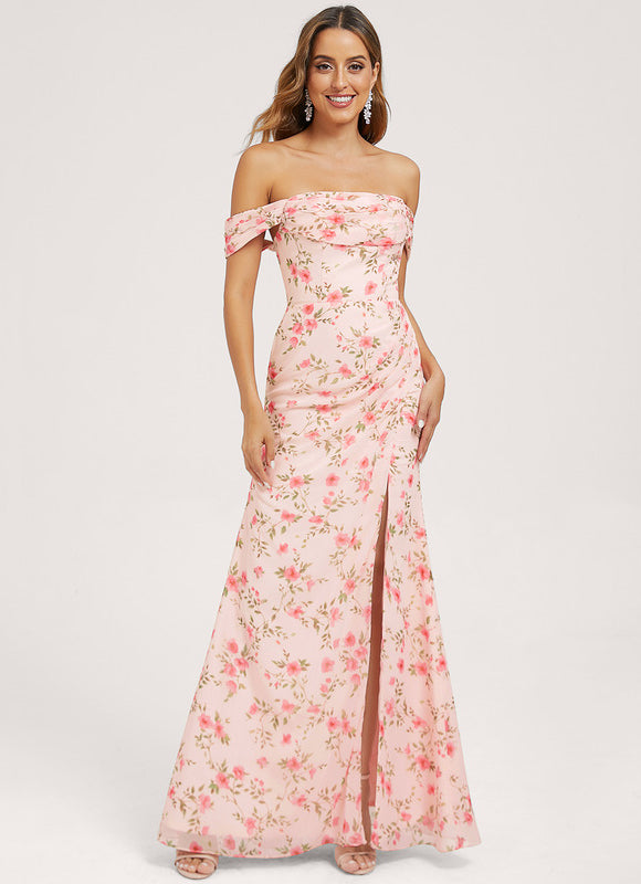 Robe Demoiselle D'Honneur Bordeaux Chic