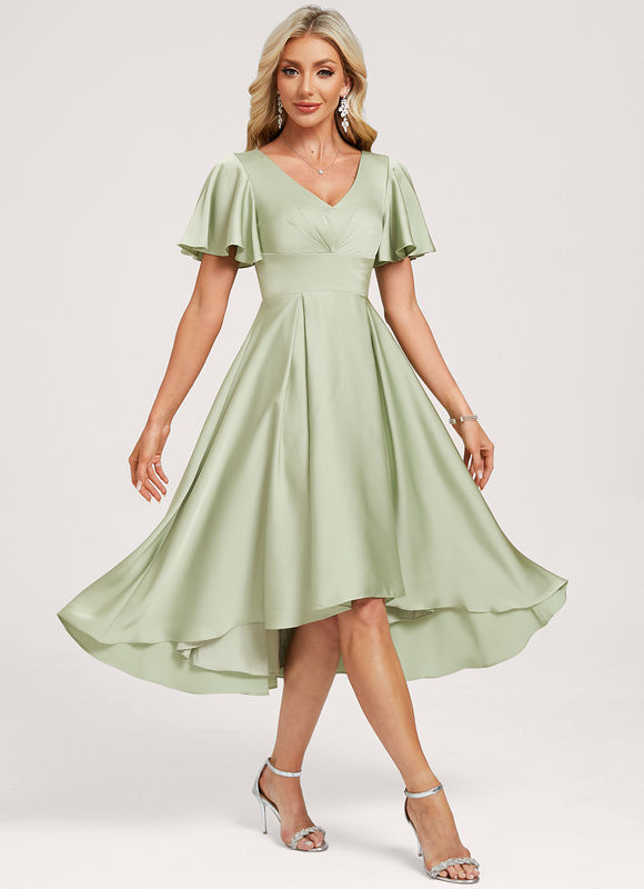 Robe Demoiselle D'Honneur Éclat Vert Doux - gallery 3