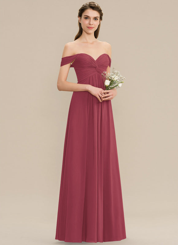 Robe Demoiselle D'Honneur Bordeaux Chic - gallery 6