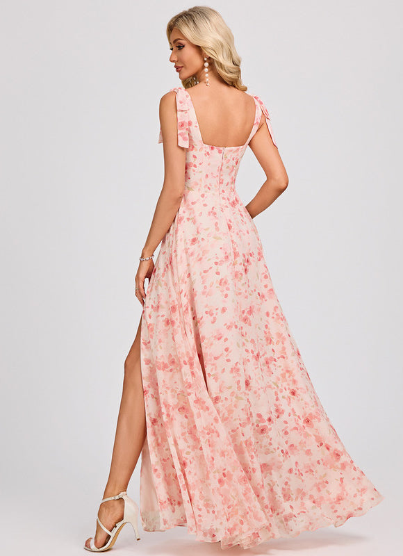 Robe Longue Pastel Demoiselle D'Honneur - gallery 5