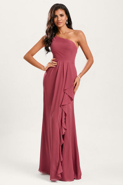 Robe Sirene Demoiselle D'Honneur Rose Pale - gallery 5