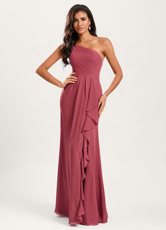 Robe Sirene Demoiselle D'Honneur Rose Pale - gallery 5
