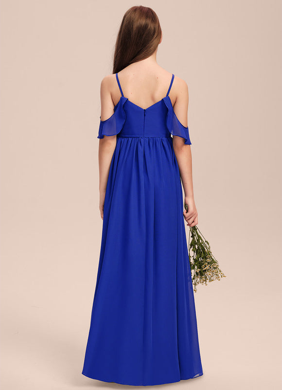 Robe Demoiselle D'Honneur Flottante Cerise - gallery 7