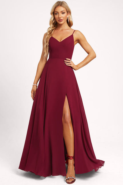 Robe Demoiselle D'Honneur Vaporeuse Rubis - gallery 1