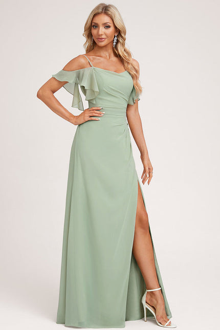 Robe Demoiselle D'Honneur Fluide Ciel - gallery 2