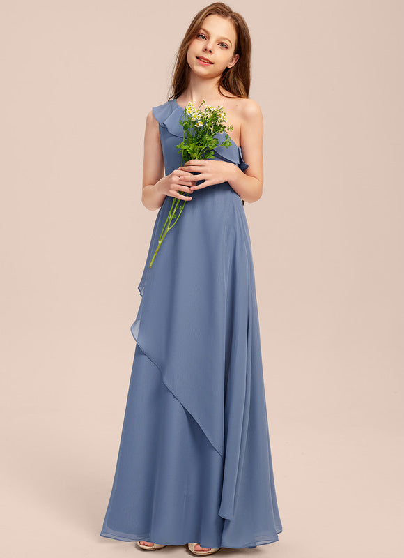 Robe Demoiselle D'Honneur Vert Poudré Élégant - gallery 1