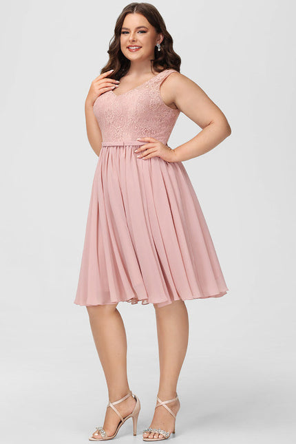 Robe Demoiselle D'Honneur Rose Éclatante - gallery 6