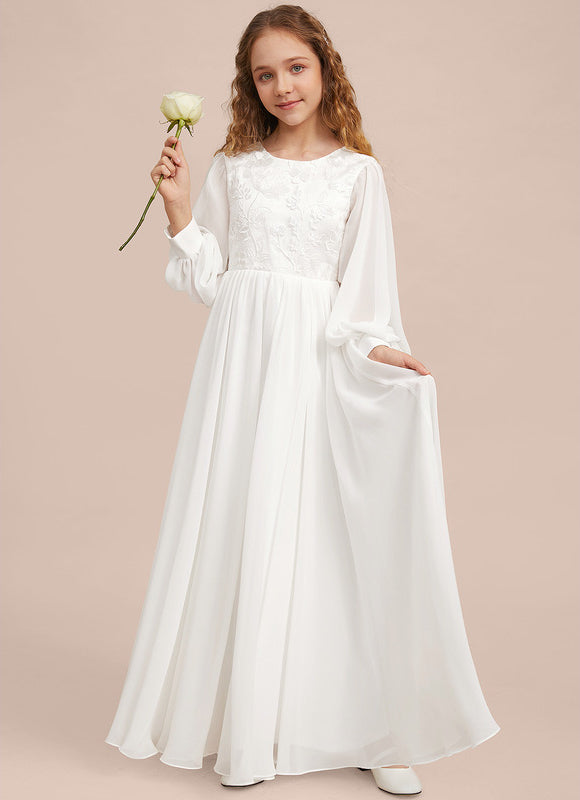 Robe Demoiselle D'Honneur Élégante Enfantine