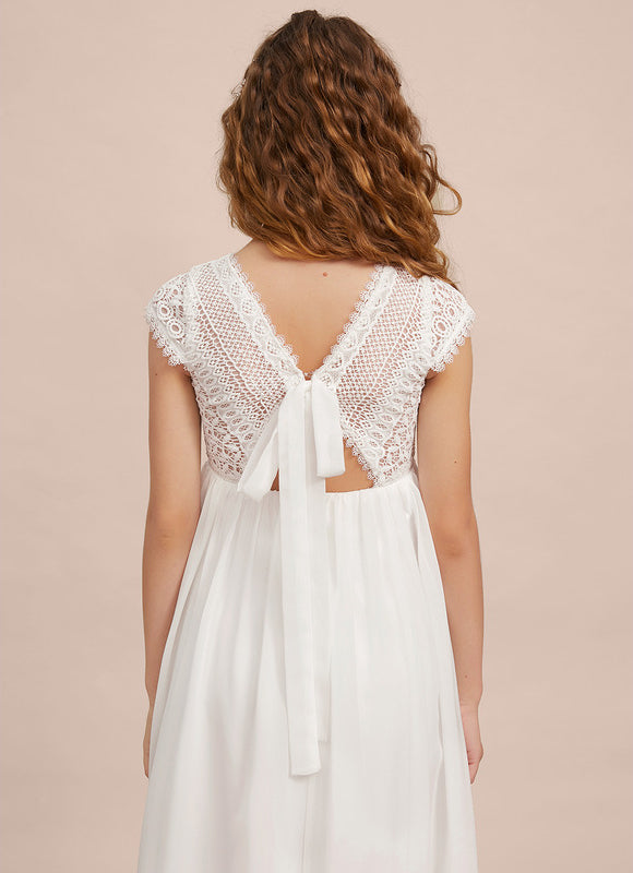 Robe Demoiselle D'Honneur Élégante Enfantine - gallery 6