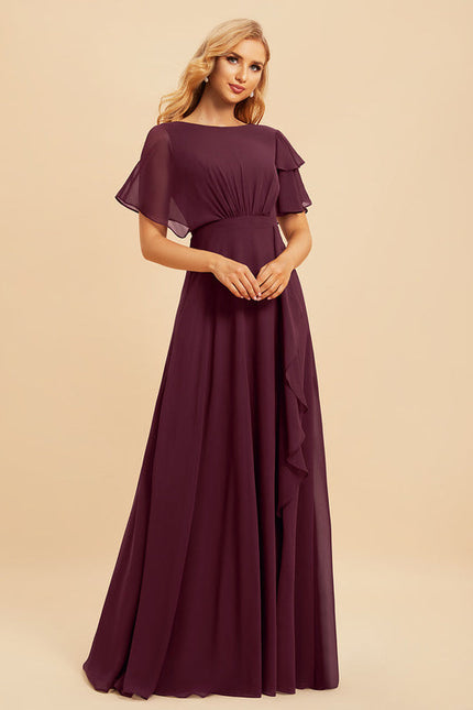 Robe Demoiselle D'Honneur Émeraude Fluide - gallery 3