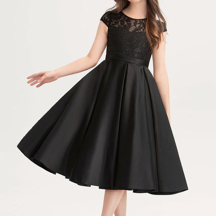 Robe Demoiselle D'Honneur Noire Chic