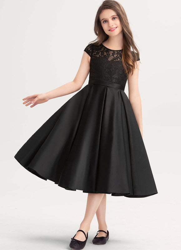 Robe Demoiselle D'Honneur Noire Chic