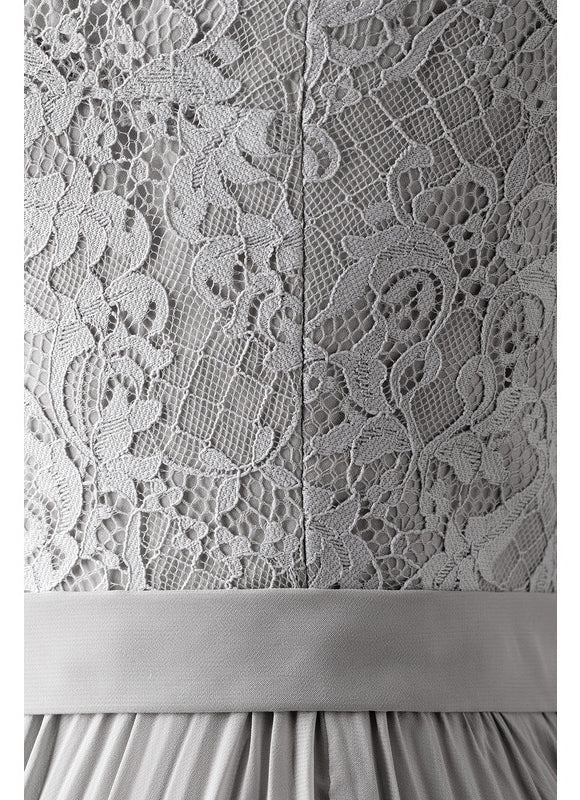 Robe Demoiselle D'Honneur Perle Grise - gallery 7