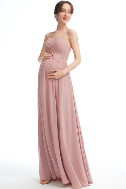 Robe Demoiselle D'Honneur Maternité Élégante - gallery 3