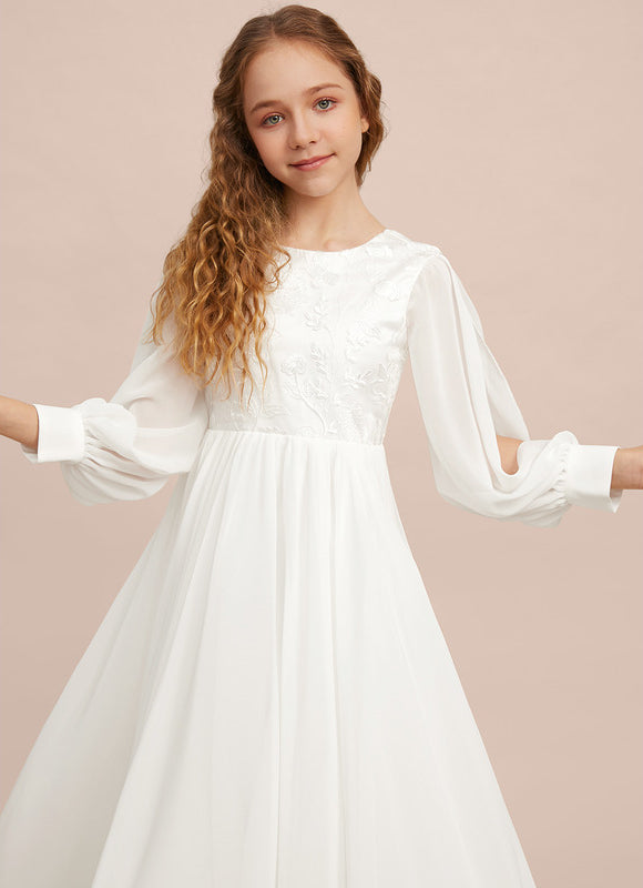 Robe Demoiselle D'Honneur Élégante Enfantine - gallery 7