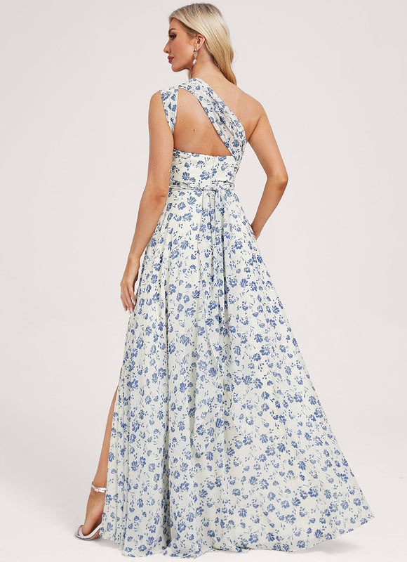 Robe Demoiselle D'Honneur Asymétrique - gallery 7