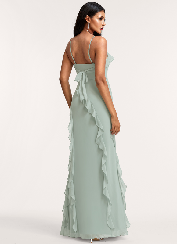 Robe Demoiselle D'Honneur Fluide Mint - gallery 3