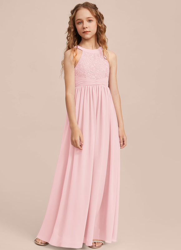 Robe Demoiselle D'Honneur Aérienne Rose - gallery 4