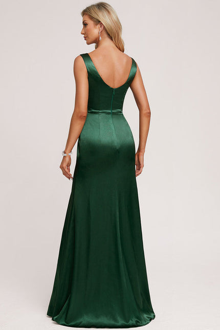 Robe Longue Satin Demoiselle D'Honneur - gallery 2