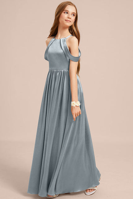 Robe Demoiselle D'Honneur Epaule Dénudée - gallery 2