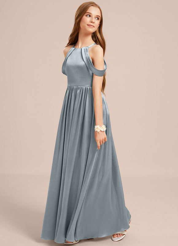 Robe Demoiselle D'Honneur Epaule Dénudée - gallery 2